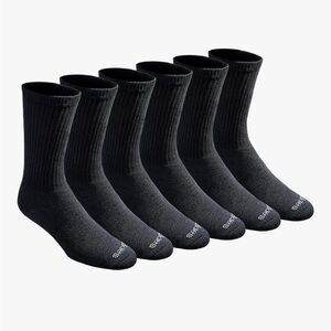 Dickies Dri-Fit Performance Work Men's Shoe Size 6-12 Black 6‎ pack NWT